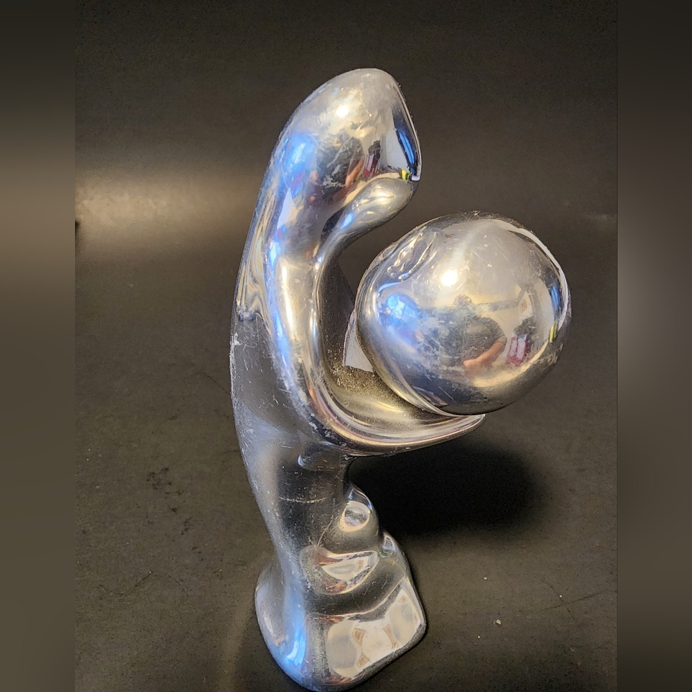 Hoselton Sculpture Mother Earth Figure Aluminum 2149 Mid Century Modern Art